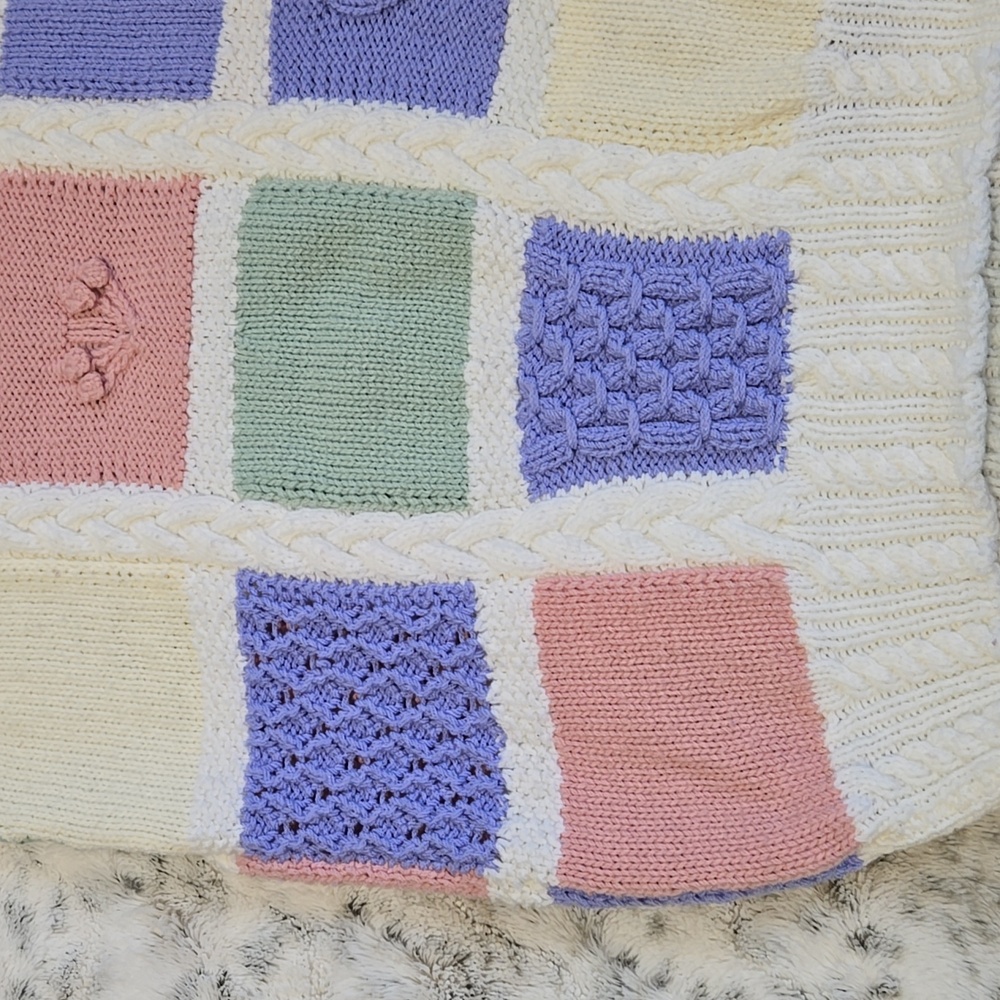 Handmade Pastel Block Sweater - Picture 9 of 10